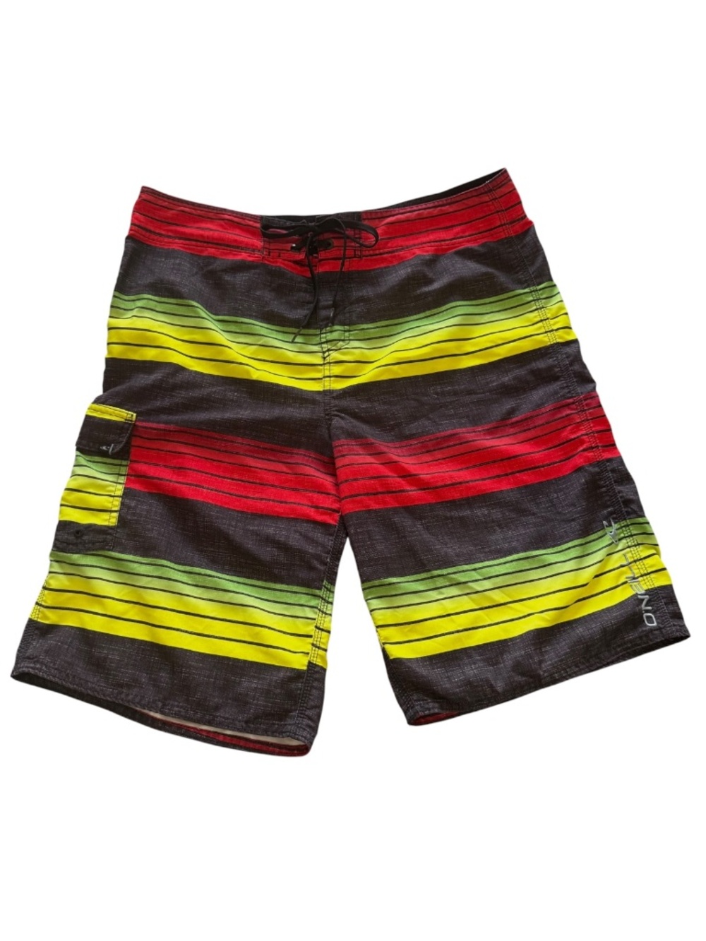 O'Neill Black Stripe Swim Board Short Men's 34 L